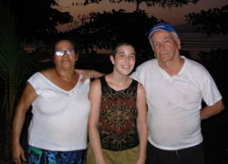 ally and host family in costa rica